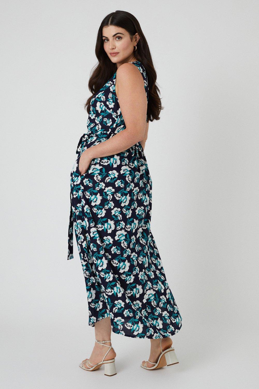 Plus size trapeze maxi sales dress